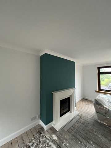 Plastering coving and painting in Drymen kitchen and living room by Kastle Decor