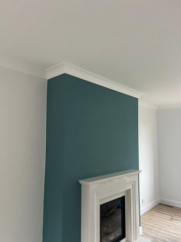 Plastering coving and painting in Drymen kitchen and living room by Kastle Decor