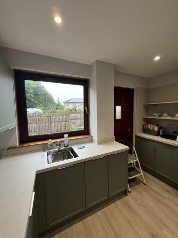 Plastering coving and painting in Drymen kitchen and living room by Kastle Decor