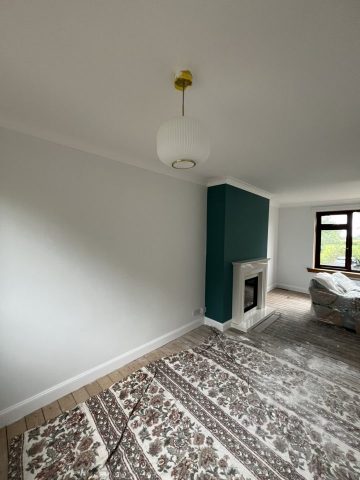 Plastering coving and painting in Drymen kitchen and living room by Kastle Decor