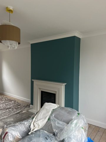 Plastering coving and painting in Drymen kitchen and living room by Kastle Decor